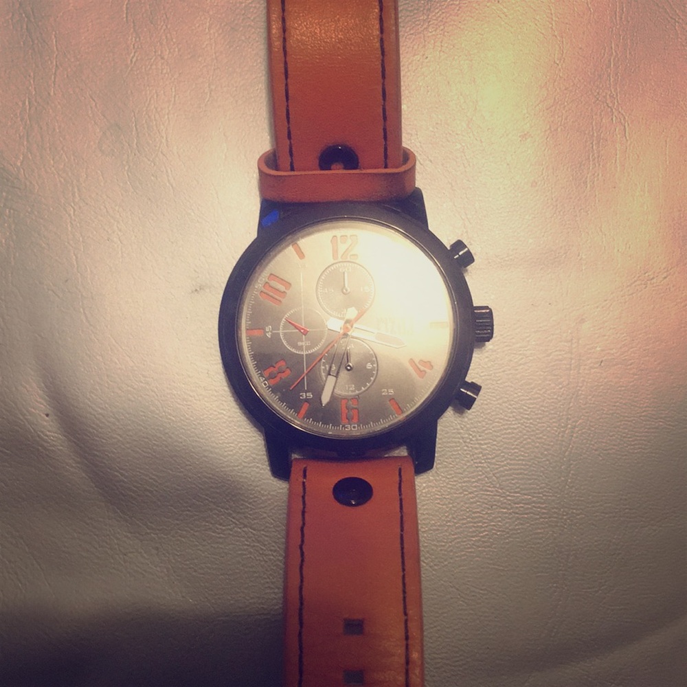 FIZILI Men's 8192 Analog Quartz Orange Watch